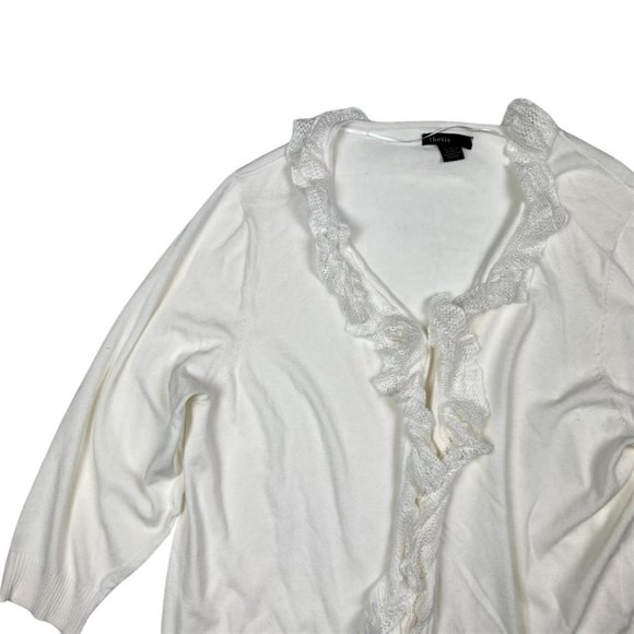 (Up To 50% Off SALE) Thesis Filly Ruffle Knit Open Front Cardigan - Picture 2 of 4